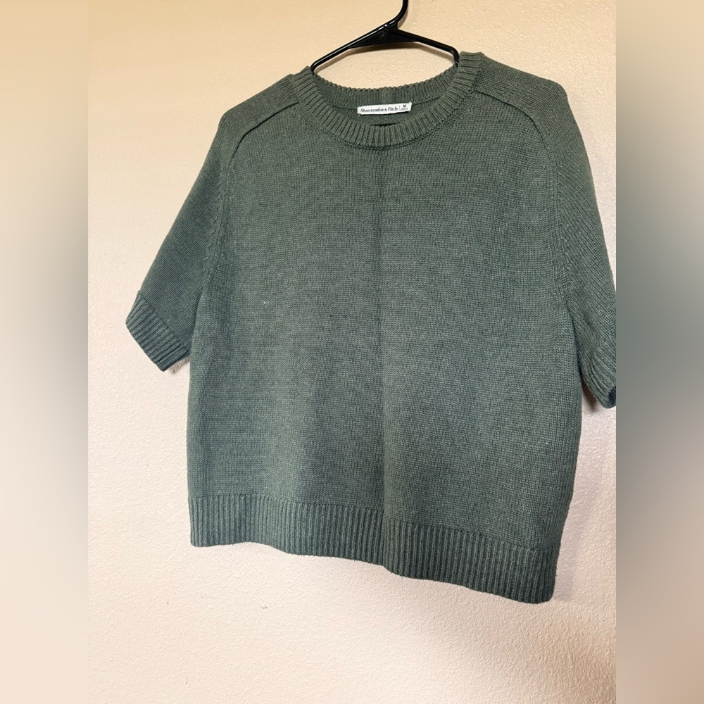 Abercrombie & Fitch Olive Crew Neck Sweater